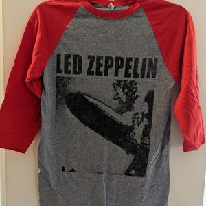 Led Zeppelin baseball style tee